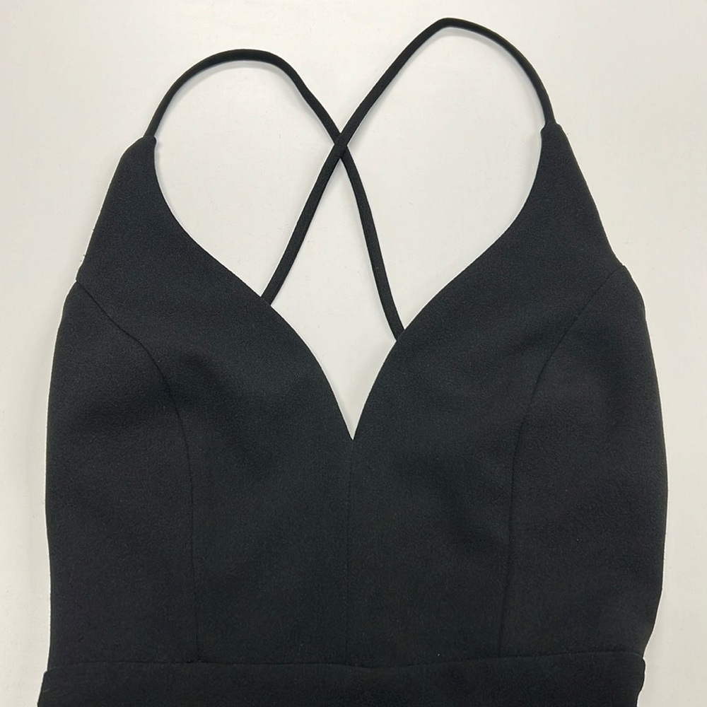 Lulus Black Open Back Dress
